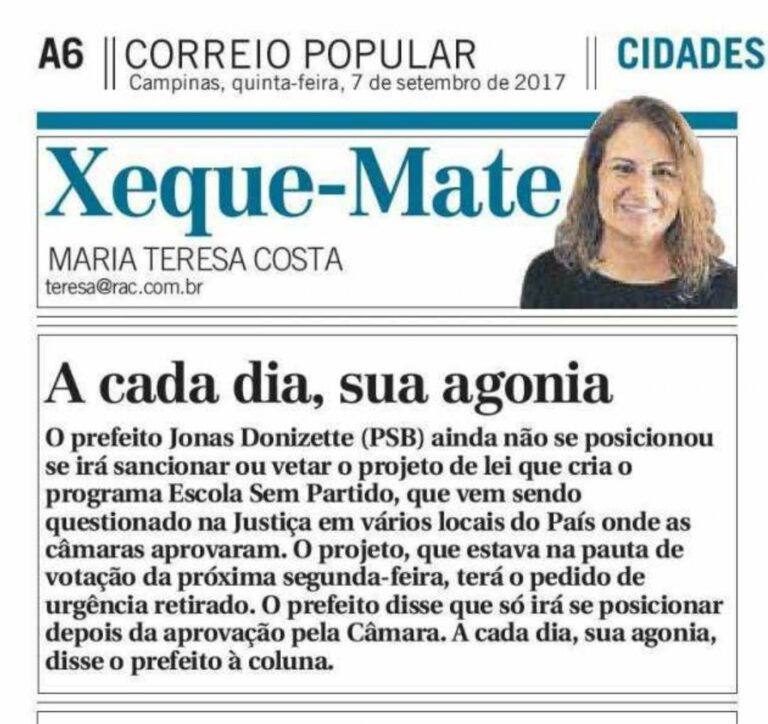 Desgoverno Jonas e o projeto Escola “Sem” Partido