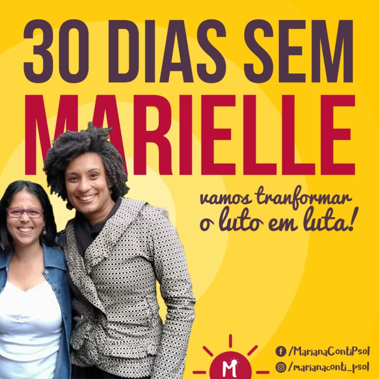 Marcha chega ao ponto em que Marielle e Anderson foram assassinados