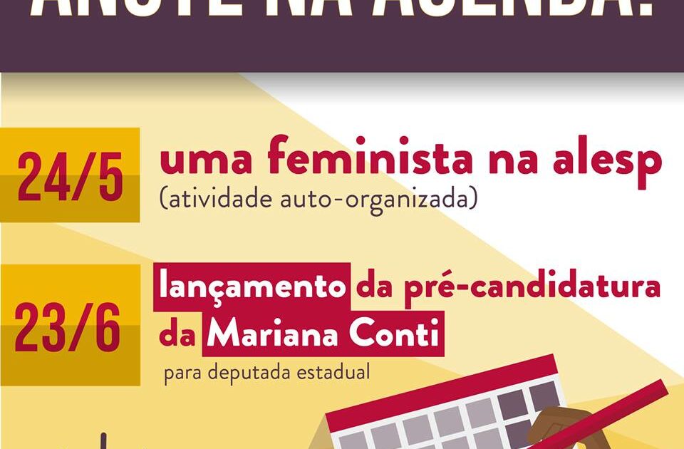 Anote na Agenda! Pré lançamento Mariana Conti à deputada estadual