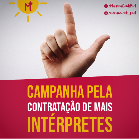 Campanha pela contratação de intérpretes