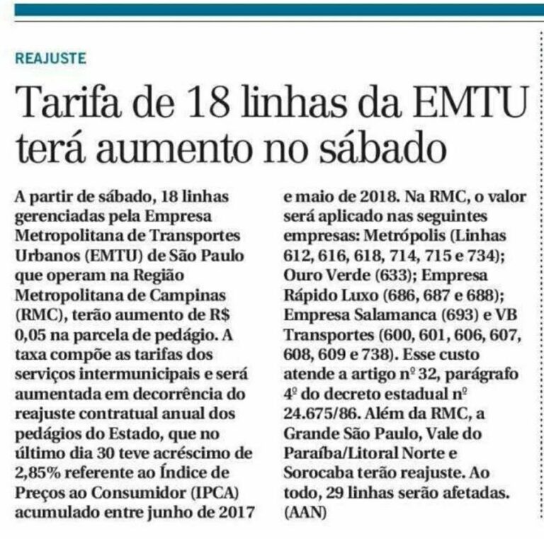 Transporte caro, ineficiente e não acessível a toda a população