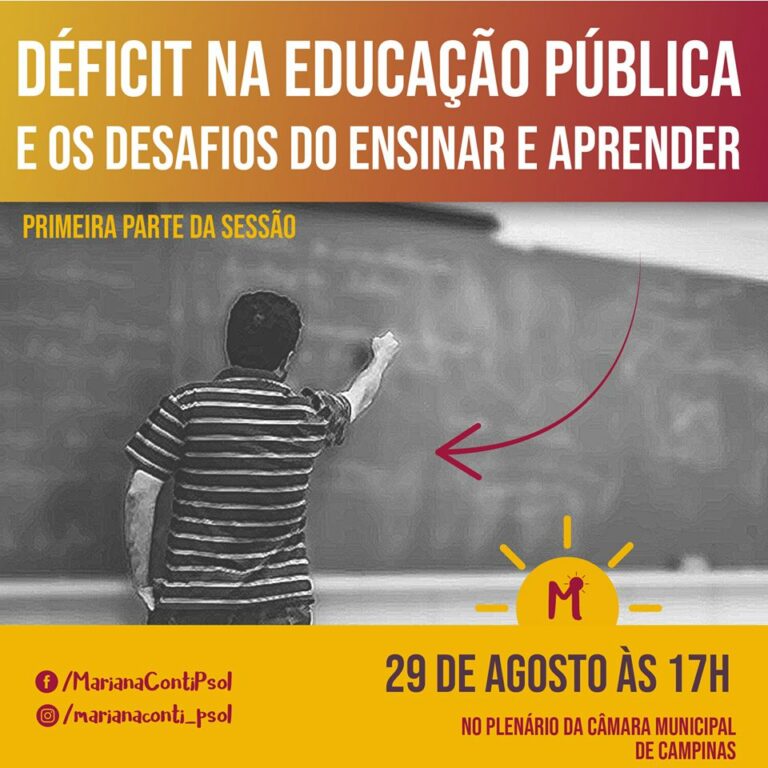 Queremos Educação de qualidade, inclusiva e digna.