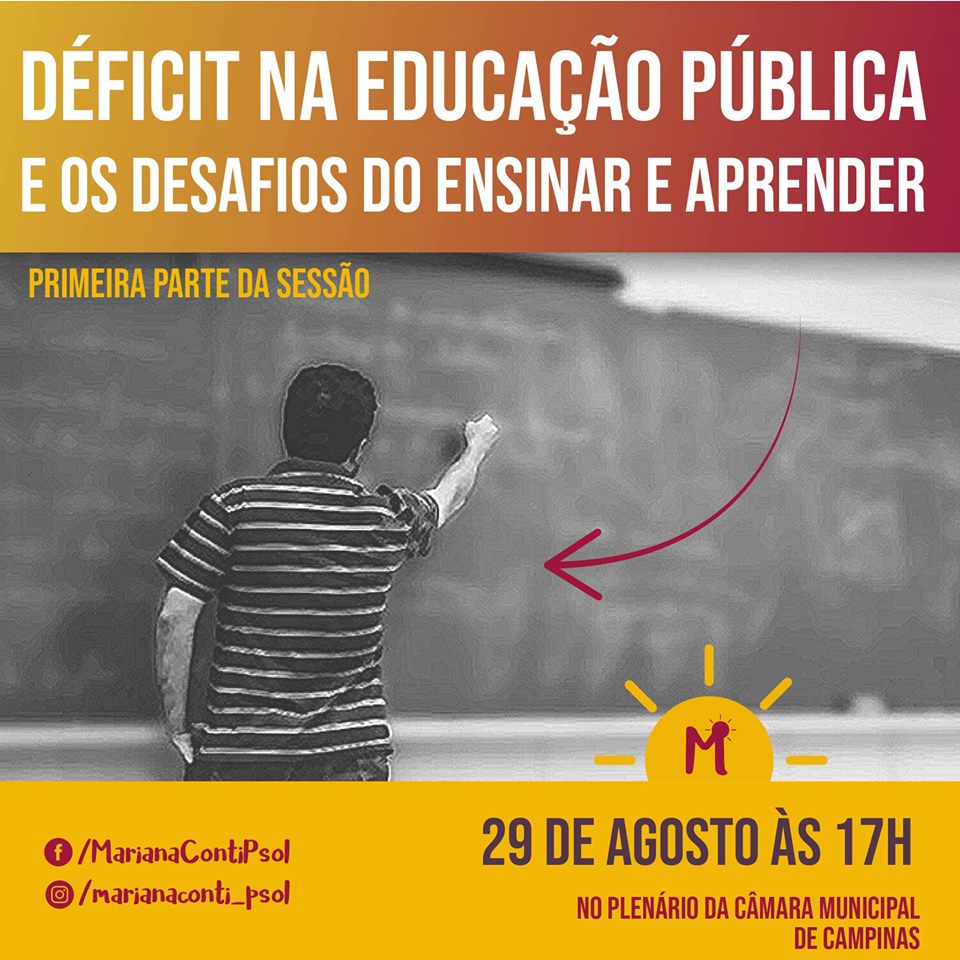 Evento adiado: Queremos Educação de qualidade, inclusiva e digna.