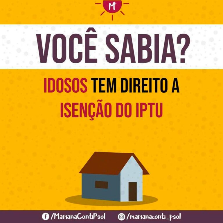Você sabia? Idosos tem direito a isenção do IPTU