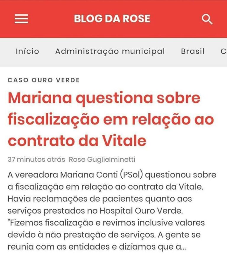 Questionamos os secretários de Jonas sobre a Vitale