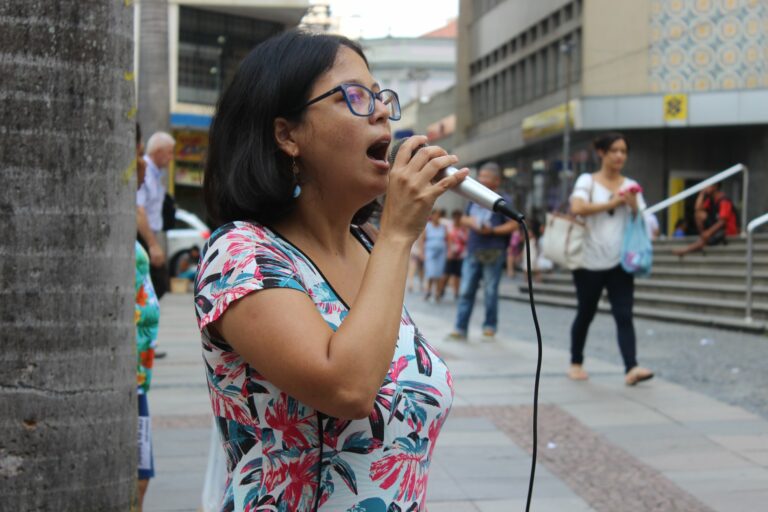 Hoje foi mais um dia de colocar nossa campanha na rua!