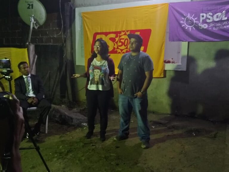 Participando do lançamento da candidatura PERIFERIA OCUPA O CONGRESSO