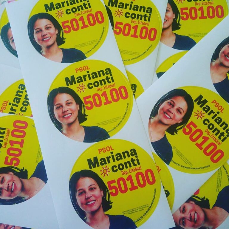 Você já pegou o adesivo da nossa campanha?