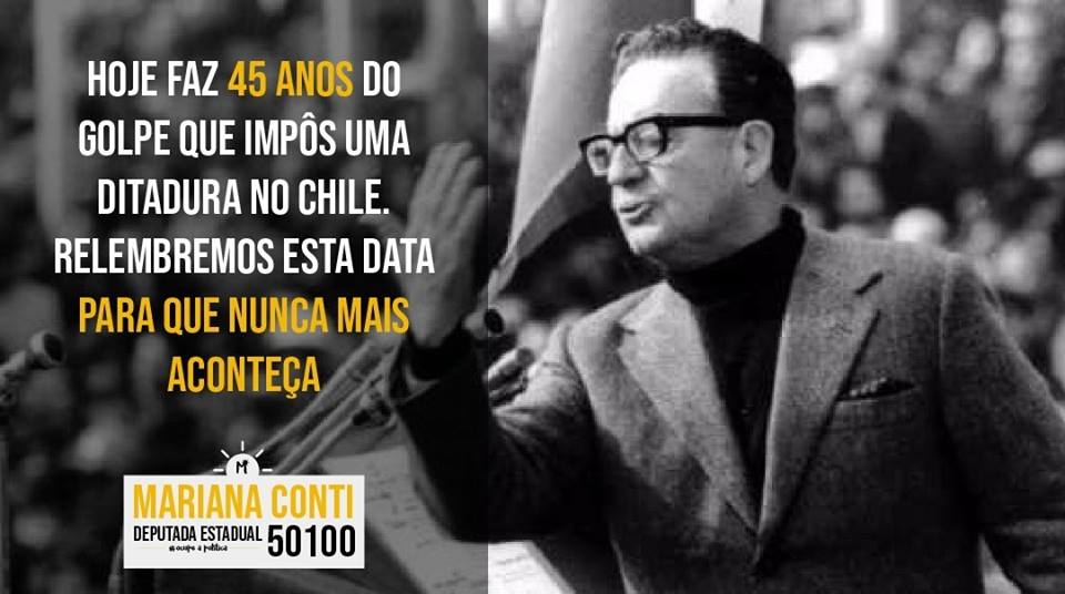 Relembremos os 45 anos do golpe no Chile, para que nunca mais aconteça