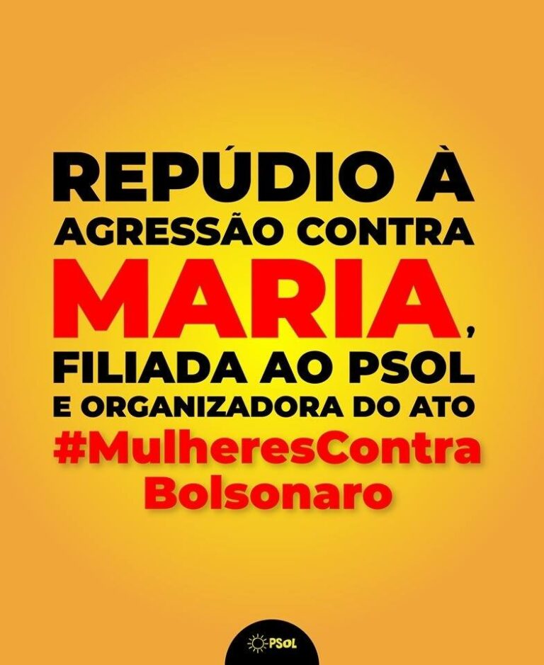 Repúdio contra a agressão à Maria
