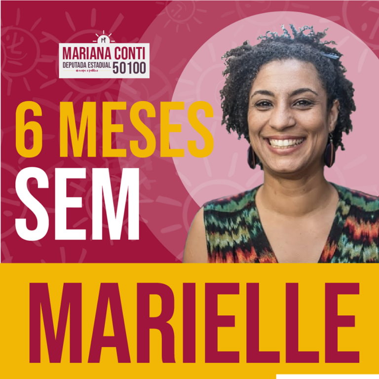 LUTO E LUTA, MARIELLE PRESENTE!