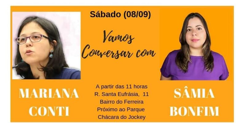 É hoje!  Mariana e Sâmia!