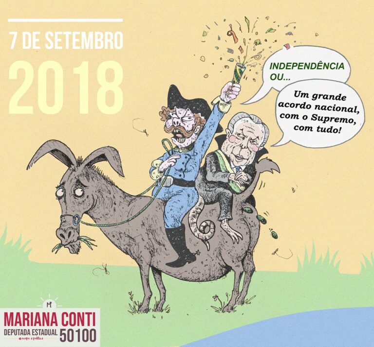 Por soberania, por independência e o país que ainda temos que conquistar. O país que virá de nossas próprias mãos!