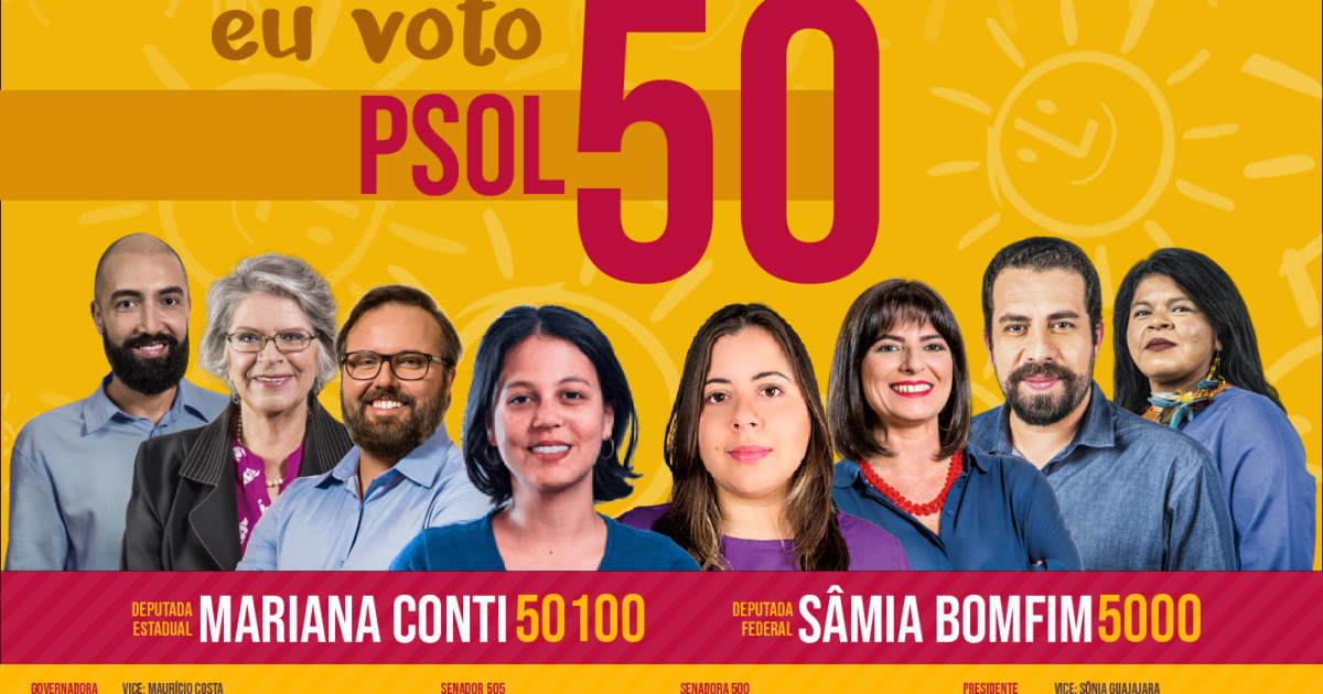 Conheça as candidatas e os candidatos do PSOL