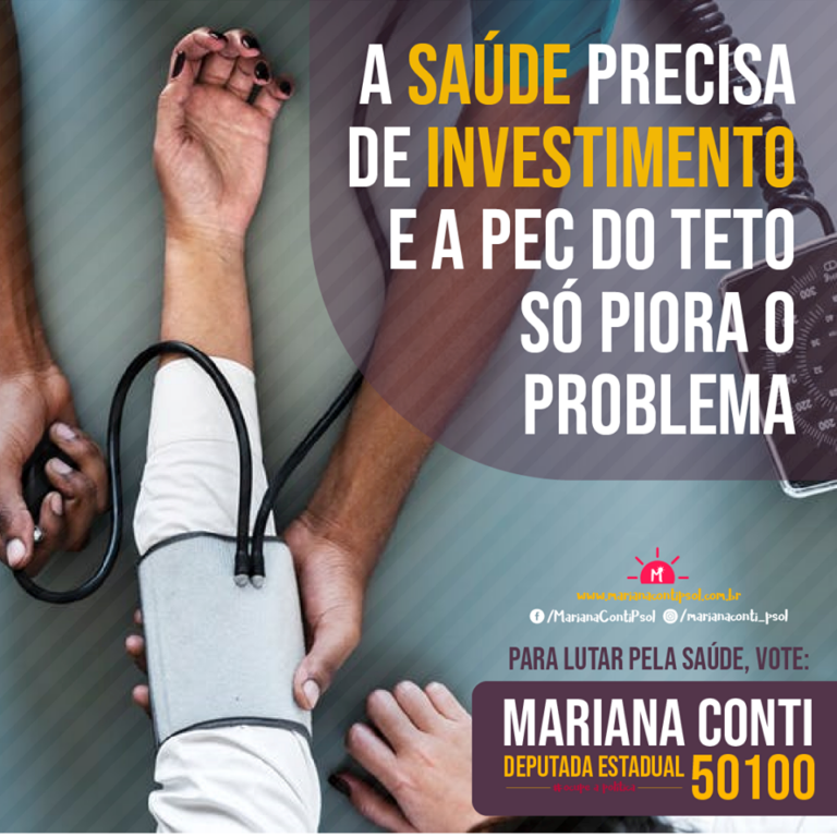 Saúde Sim! PEC do Teto de Gastos, Não!