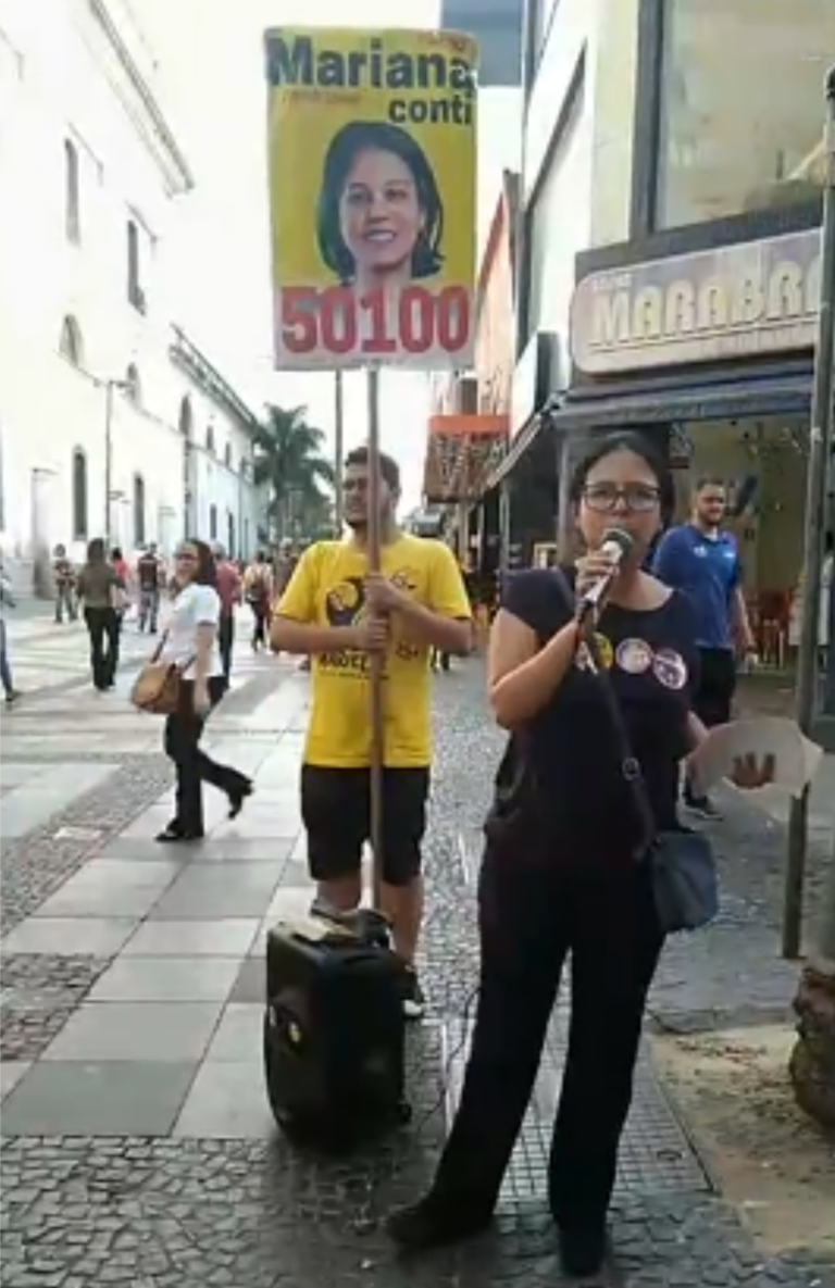 Mariana fala da luta pelo transporte adaptado