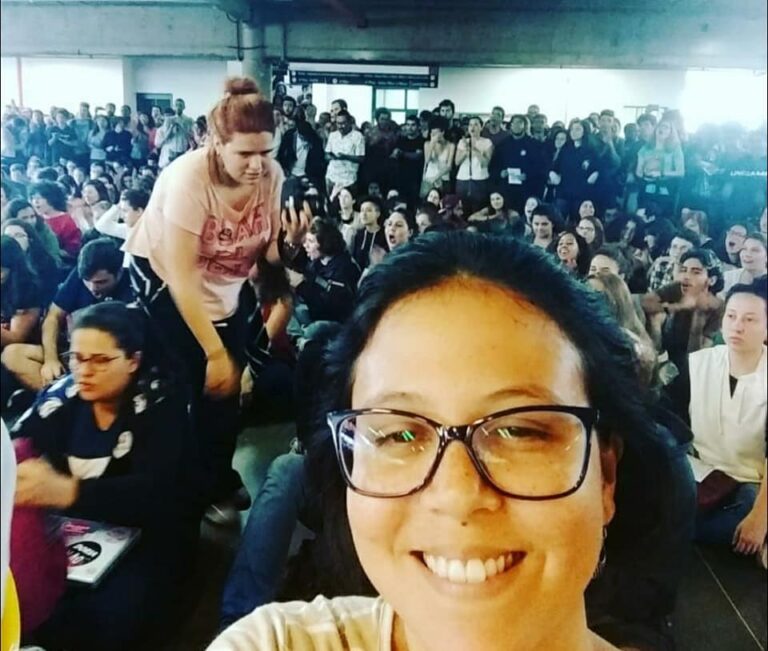 Emocionante participar do ato político em defesa da Democracia.