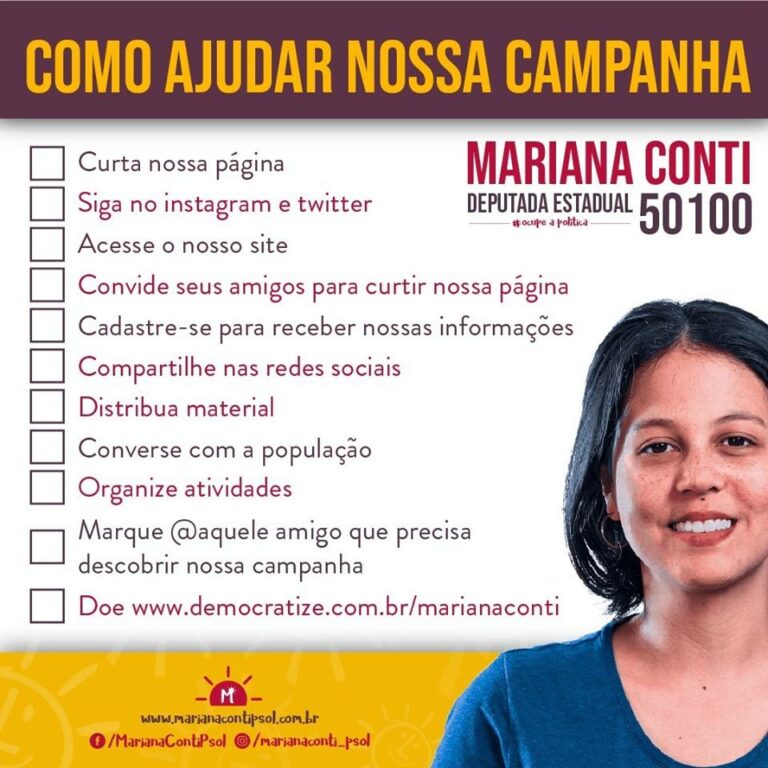 Como ajudar a nossa campanha