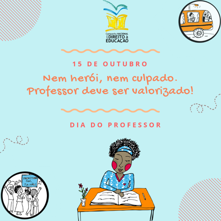 Hoje é dia 15 de outubro, Dia das Professoras e Professores.