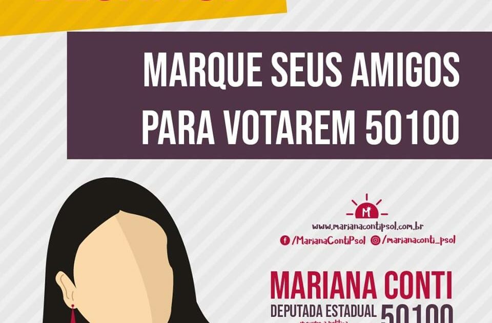 DESAFIO NAS REDES // Desafio lançado para eleger Mariana Conti 50100 deputada estadual.