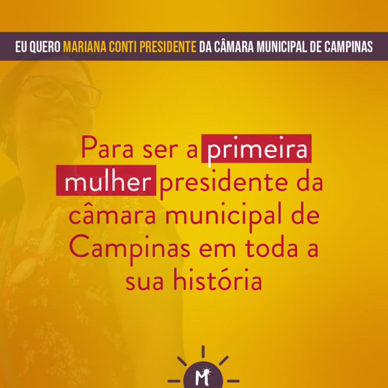 Vamos disputar a presidência da Câmara de Campinas!