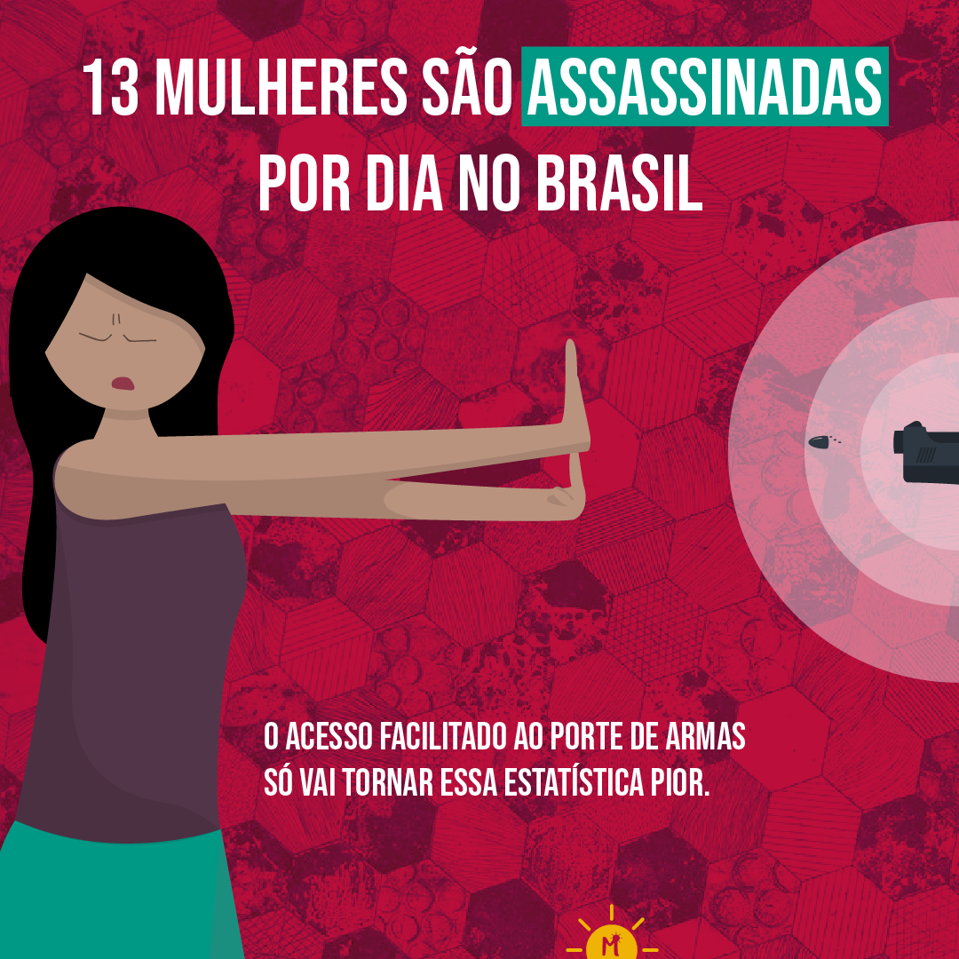 Facilitar o porte de armas pode significar mais mortes de mulheres