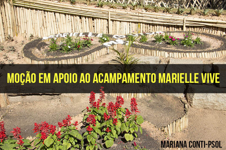 Moção em apoio ao Acampamento Marielle Vive