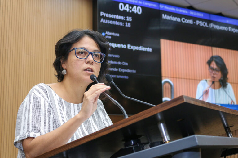 Mariana Conti denuncia ação criminosa do Prefeito Dário Saadi e critica a devastação causada pela Expansão Urbana, alertando para Urgência Climática em Campinas