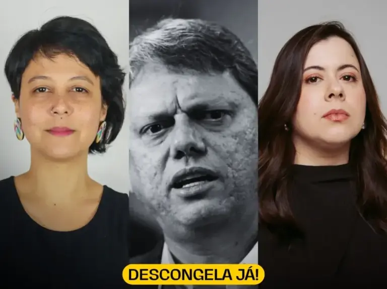Mariana Conti e Sâmia Bomfim denunciam Tarcísio de Freitas por sequestro do tempo trabalhado pelos servidores durante a pandemia